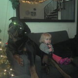 Rocky met onze jongste dochter