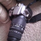 Canon EOS 350D met Sigma 70-300mm 155 euro :)
