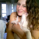 knuffelen met Liana..