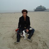 Ikke met Flos aan zee! Leuk stel toch?