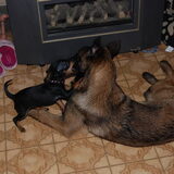 Spelen met vriendin Faith :)
