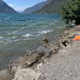 In het water, hobby van Lucy