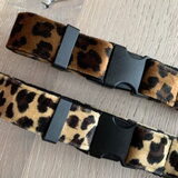 Halsband cognac Halsband beige 2,5cm breed