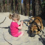 Guarding the baby(me nichtje).