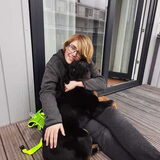 Foto van Heavenly en de hond King (En Marvey en Ginny)
