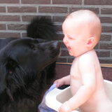 Quincy helemaal gek op kinderen