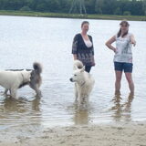 Vrouwtje met haar vriendinnetje