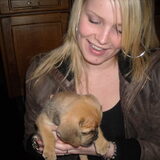 Met Joep als pup van 5 weken