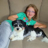 Oudste dochter met Woezel juli 2010