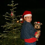 Benji met kerst