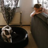Me dochter en me lieve doggie