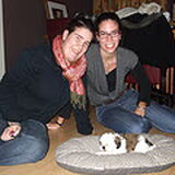 kyra net bij ons samen met onze dochters ingrid en saskia 7 week…