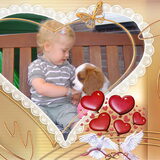 Foto van leony met Binky