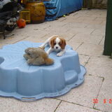 Foto van leony met Binky