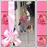 Foto van leony met Binky