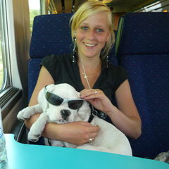 kisha op de trein naar de ardennen met mijn schatje!!!