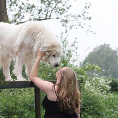 Estrelle onze eerste en oudste pyr met mij