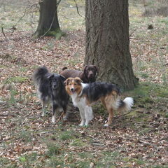 Rossi met haar beste vrienden Yindy en Dwyn
