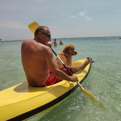 Varen op de zee in de kano het liefste wat ze doet