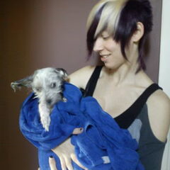 ikke met toska kheb haar net gewassen :)