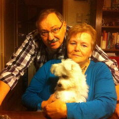 Met opa en oma (mijn ouders dus ;))