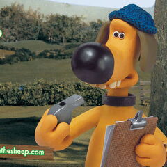 hier is bitzer dus naar vernoemd: naar deze hond uit shaun…