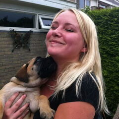 Samen met mij... Gelijk honderd kusjes gekregen :)