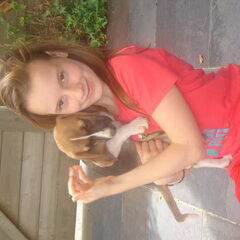 Dit is mijn hondje toen we hem nog maar net hadden x)