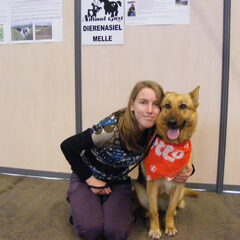 Ik en Heera op de dierenhappening