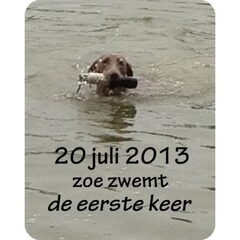 Net voor haar eerste verjaardag!