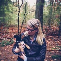 Eerste keer samen naar het bos :)