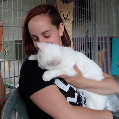 Met asielpoesje Onyx