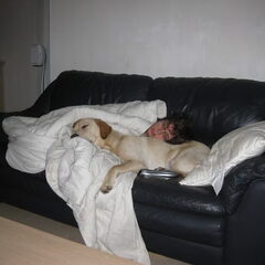 Dutje met de hond is altijd leuk :p