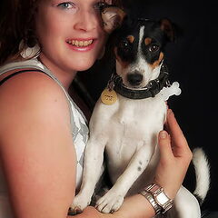 Gedeelde fotoshoot.. ze kroop zo op schoot :)