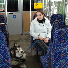 Yaco op de bergtrein richting sneeuw!