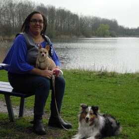 Ik met Ashley en Abby in Natuurpark Lelystad