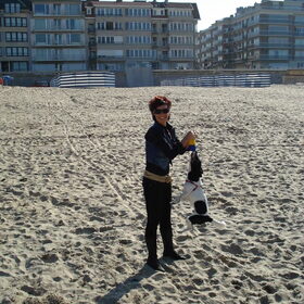 Flos in België op het strand!