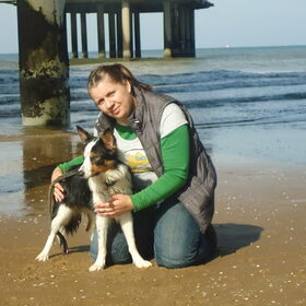 Lekker op strand
