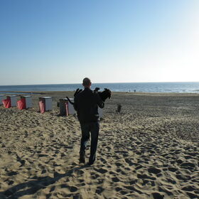 Gedragen op strand