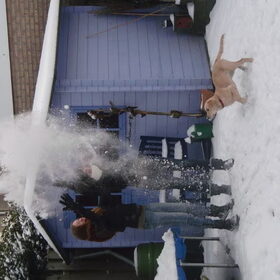 Sneeuw gooien