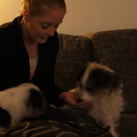 Me zus met me hondjes