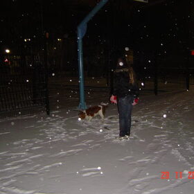 OOOOO daar is mijn sneeuw bal.