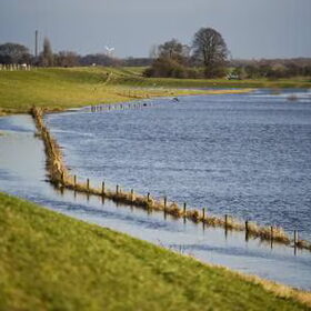hoog water bij ons bij de maas
