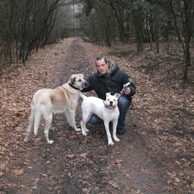 Senna,Angel en ik , bossen 16-01-2011