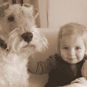 Fenna samen met Morris