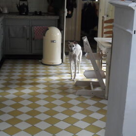 in de keuken