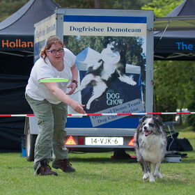 Dazzle tijdens een frisbee workshop