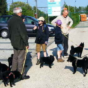 Joep tijdens de schipperkeswandeling in Zichem