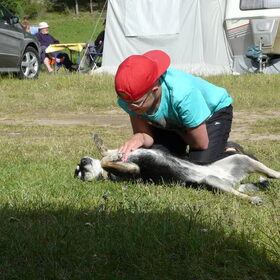 vakantie 2011. kijk hier krijg ik een masage.