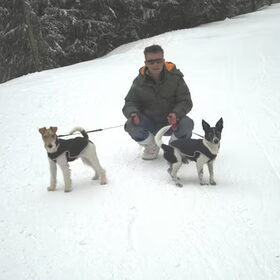 Mijn 3 mannen met pasen in de sneeuw te Winterberg!